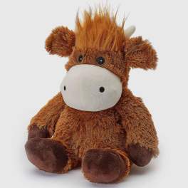 Brown plush horse with a white snout and shaggy mane