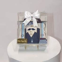 blue shirt mug gift