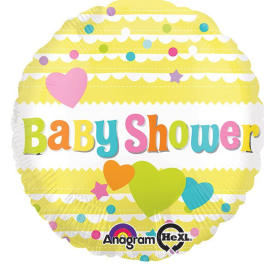 18" Baby Shower Yellow Mylar