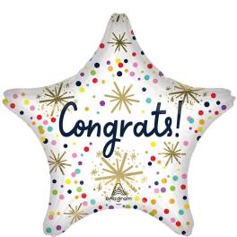 18' star Shaped Congrats! Mylar