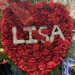 Custom heart with name inside