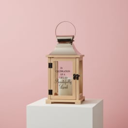 "Beautifully Lived Loved" Lantern