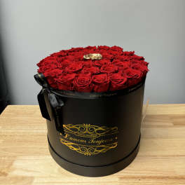 Red Everlasting roses