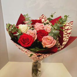 Bouquet Of Mix Fresh Roses