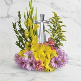 Crystal Cross Bouquet