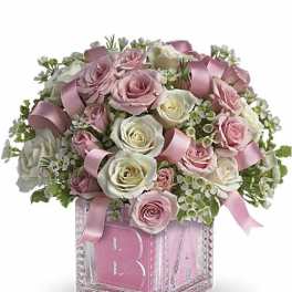 Baby's First Block by Teleflora - Pink