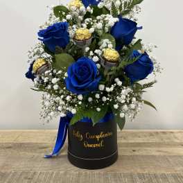 Royal Blue Birthday Bouquet