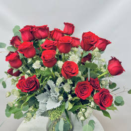 Two Dozen Long Stemmed Roses
