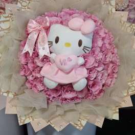 Pink Kitty Lover Bouquet