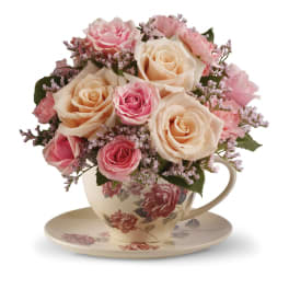 Teleflora's Victorian Teacup Bouquet