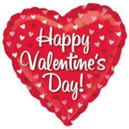 Happy Valentine's Day - Tiny Hearts - Balloon
