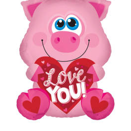 Love You! - Piggy - Balloon