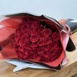 Long Stem Red Rose Bouquet (50 | 75 | 100 Roses)