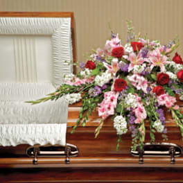 Perfect Pastoral Casket Spray