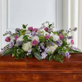 Tender Embrace Casket Spray
