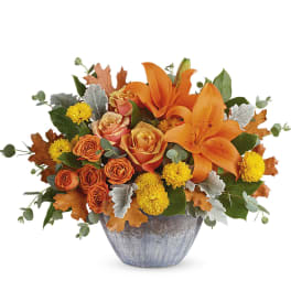 Teleflora's Golden Bounty Centerpiece