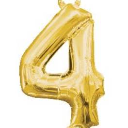 Number 4 Balloon 34"