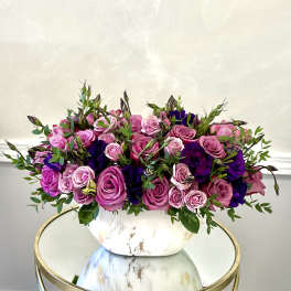 Purple Romance By VLM Flowers