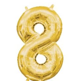 Number 8 Balloon 34"