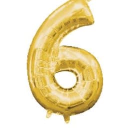 Number 6 Balloon 34"