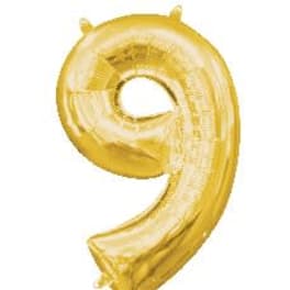 Number 9 Balloon 34"