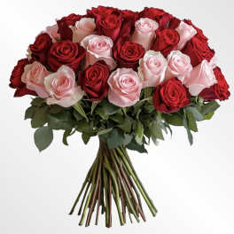 Sweetheart Harmony Rose Hand-Tied Bouquet