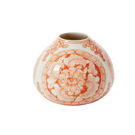Eleanor Vase – Coral (Medium)