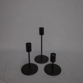 Black Candlesticks - Various Heights