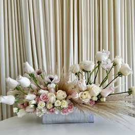 Enchanted Elegance Silver Vase Arrangement