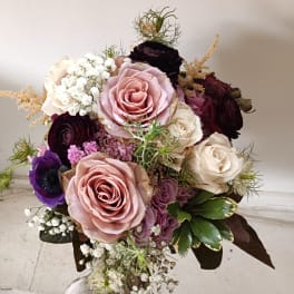 Rachel's wedding bridesmaid bouquet
