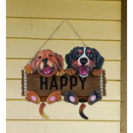 Happy dog sign