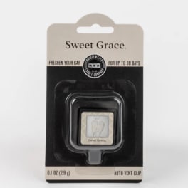 Packaged Sweet Grace car vent clip air freshener