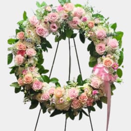 Serene Blessings Standing Wreath