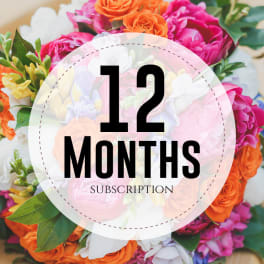 Monthly Flower Subscription - 12 Months