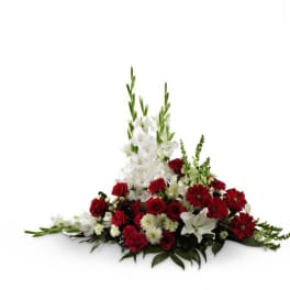 The FTD Crimson & White Arrangement