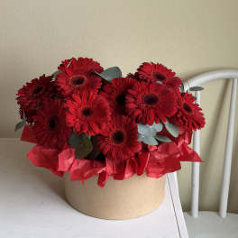 A beautiful box with gerberas