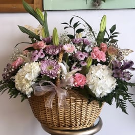 Lavender Blooms Basket