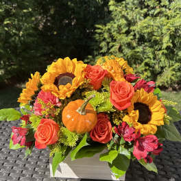 Sunny Autumn Wooden Box