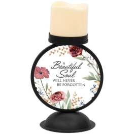 "Beautiful Soul" Lighted Candle Holder