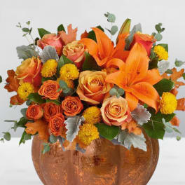 Harvest Glow Pumpkin Arrangement
