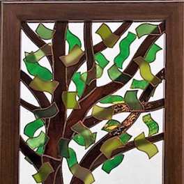#A102 - Summertime Twin Set (left twin) - Stained Glass Window
