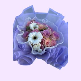 Purple mixed bouquet