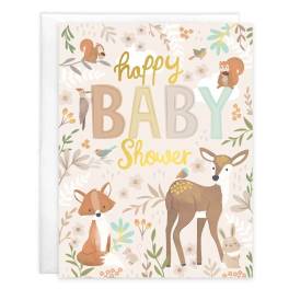 Baby Greeting Card - Forest Animals