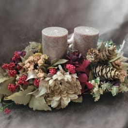 Stay Cozy. It's Christmas! (FAUX FLOWERS)