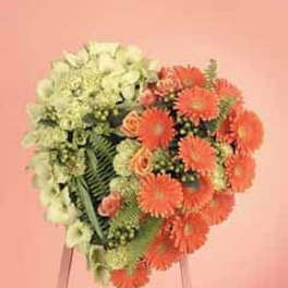 SF90-11 - Gerber Daisy Heart Easel