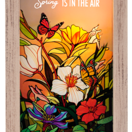 "Spring is In The Air" Light up plaque