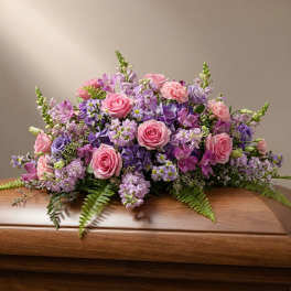 Glorious Garden Casket Cover (DB)