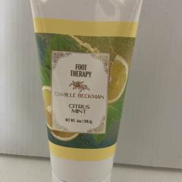 Tube of Camille Beckman Citrus Mint foot therapy cream