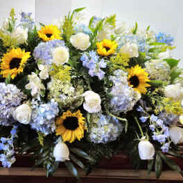 Sunflower Casket Spray