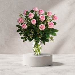 Dozen Pink Roses (DB)